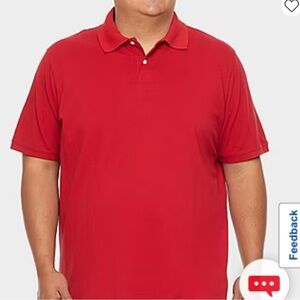 St. John’s Bay comfort stretch men’s classic fit short sleeve polo shirt